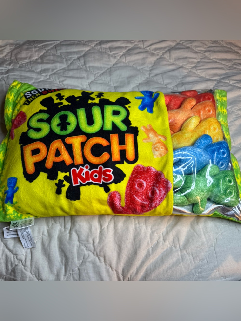 Sour Patch Kids Candy Package Pillow with removable kids (15-24”)